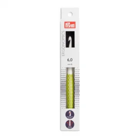 prym.ergonomics Crochet hook for wool 17 cm - 6 mm - lemon