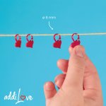 addi Love Stitch Markers - 6 pieces