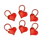 addi Love Stitch Markers - 6 pieces