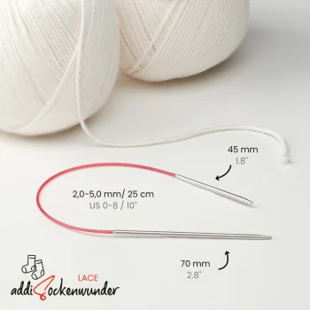 addi Sockwonder Lace - 25 cm - 2 mm
