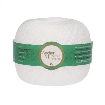 Anchor Mercer Crochet 40 - 7901 white bright - 50g