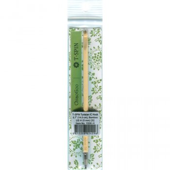 ChiaoGoo T-SPIN BAMBOO - Tunisian Crochet Hook interchangeable - 5 mm