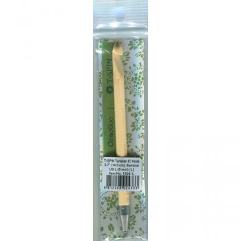 ChiaoGoo T-SPIN BAMBOO - Tunisian Crochet Hook interchangeable - 8 mm