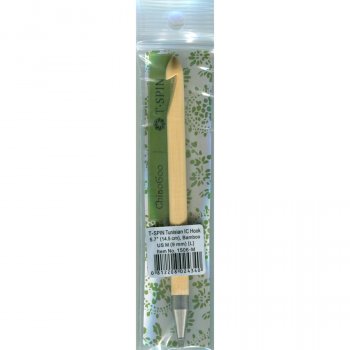 ChiaoGoo T-SPIN BAMBOO - Tunisian Crochet Hook interchangeable - 9 mm