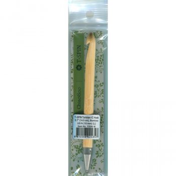 ChiaoGoo T-SPIN BAMBOO - Tunisian Crochet Hook interchangeable - 10 mm