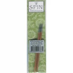 ChiaoGoo SPIN BAMBOO PATINA Needle Tips SHORT 10 cm - SMALL - 3,75 mm