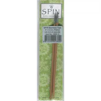 ChiaoGoo SPIN BAMBOO PATINA Needle Tips 13 cm - SMALL - 3,25 mm