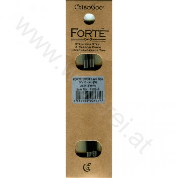 ChiaoGoo FORTÉ (SS/CF) Needle Tips 13 cm - SMALL - 5 mm