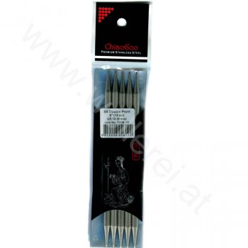 ChiaoGoo Double Pointed Needles Steel 15 cm - 6 mm