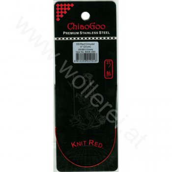 ChiaoGoo KNIT RED Aiguille Circulaire Fixe - 23 cm - 1,5 mm