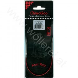 ChiaoGoo KNIT RED Aiguille Circulaire Fixe - 23 cm - 4,5 mm