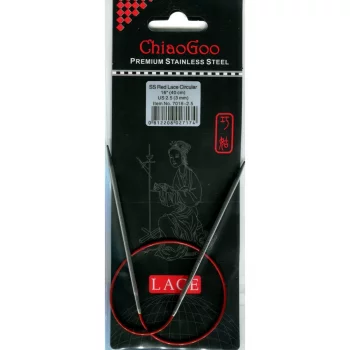 ChiaoGoo RED LACE Fixed Circular Needle - 40 cm - 3 mm