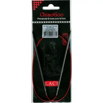 ChiaoGoo RED LACE Aiguille Circulaire Fixe - 60 cm - 3,25 mm