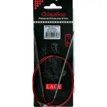 ChiaoGoo RED LACE Aiguille Circulaire Fixe - 80 cm - 3,25 mm