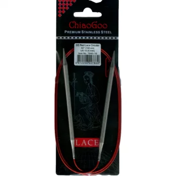ChiaoGoo RED LACE Fixed Circular Needle - 100 cm - 6 mm