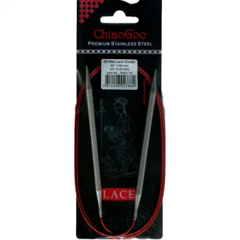 ChiaoGoo RED LACE Fixe Rundstricknadel - 100 cm - 6 mm