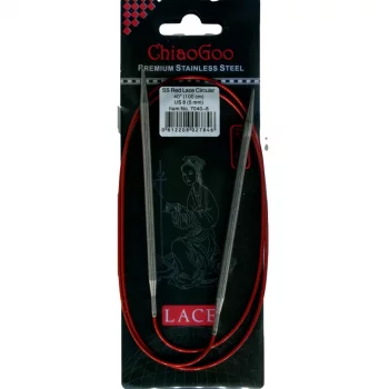 ChiaoGoo RED LACE Fixed Circular Needle - 100 cm - 5 mm