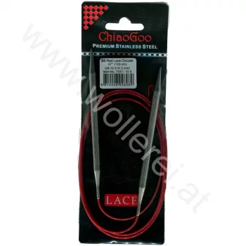 ChiaoGoo RED LACE Fixed Circular Needle - 120 cm - 6,5 mm