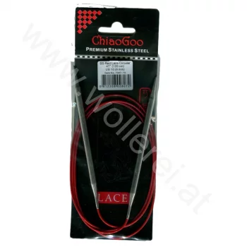 ChiaoGoo RED LACE Fixed Circular Needle - 120 cm - 6 mm