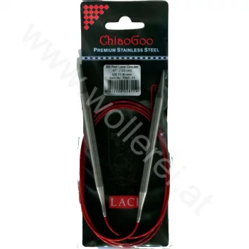 ChiaoGoo RED LACE Aiguille Circulaire Fixe - 120 cm - 8 mm