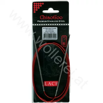 ChiaoGoo RED LACE Fixe Rundstricknadel - 120 cm - 3 mm