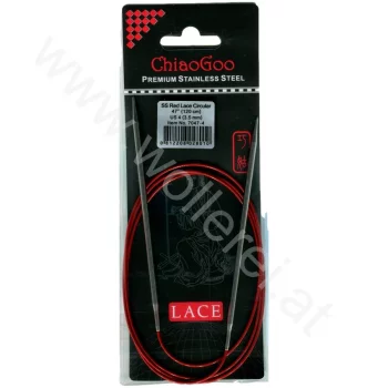 ChiaoGoo RED LACE Aiguille Circulaire Fixe - 120 cm - 3,5 mm