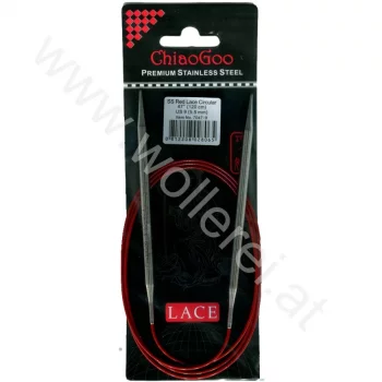 ChiaoGoo RED LACE Fixe Rundstricknadel - 120 cm - 5,5 mm