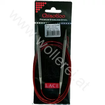 ChiaoGoo RED LACE Aiguille Circulaire Fixe - 150 cm - 6,5 mm