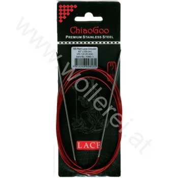 ChiaoGoo RED LACE Aiguille Circulaire Fixe - 150 cm - 2,25 mm