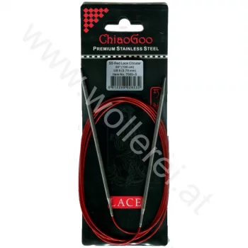 ChiaoGoo RED LACE Aiguille Circulaire Fixe - 150 cm - 3,75 mm