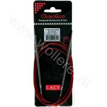 ChiaoGoo RED LACE Fixed Circular Needle - 150 cm - 4,5 mm