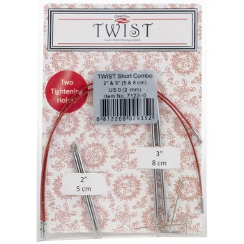 ChiaoGoo TWIST SHORT COMBO PACK - MINI - 2 mm