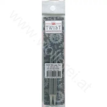 ChiaoGoo TWIST RED LACE Needle Tips SHORT 10 cm - LARGE - 6,5 mm