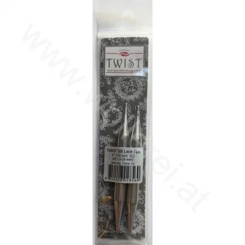 ChiaoGoo TWIST RED LACE Needle Tips SHORT 10 cm - LARGE - 9 mm