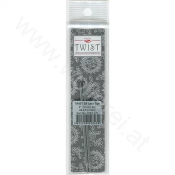 ChiaoGoo TWIST RED LACE Needle Tips SHORT 10 cm - SMALL - 3 mm