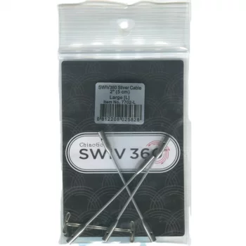 ChiaoGoo TWIST SWIV360 SILVER Cable - LARGE - 5 cm