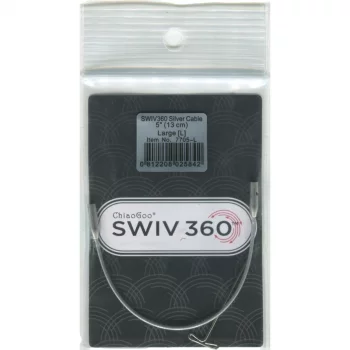 ChiaoGoo TWIST SWIV360 SILVER Cable - LARGE - 13 cm