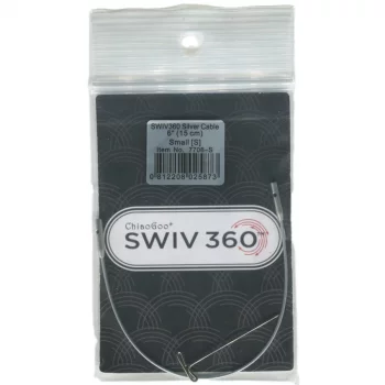 ChiaoGoo TWIST SWIV360 SILVER Cable - SMALL - 15 cm