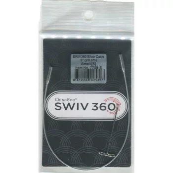 ChiaoGoo TWIST SWIV360 SILVER Cable - SMALL - 20 cm