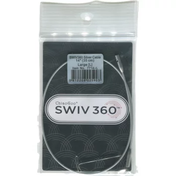 ChiaoGoo TWIST SWIV360 SILVER Cable - LARGE - 35 cm
