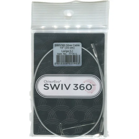 ChiaoGoo TWIST SWIV360 SILVER Seil - LARGE - 35 cm