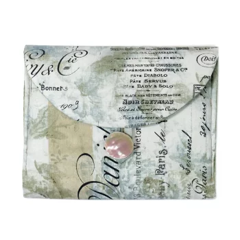 "Café de Paris" - Fabric bag for various needles and accessories