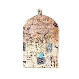 "Loveletter" - Fabric bag for double pointed needles 15 cm and crochet hooks