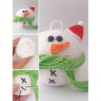 Amigurumi Bonhomme de neige Sven