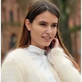 Verschlusslose Mohairjacke