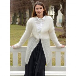 Verschlusslose Mohairjacke