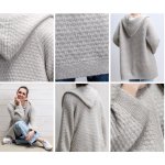 Long Cardigan mit Kapuze