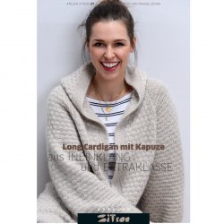 Long Cardigan mit Kapuze