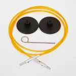 KnitPro Transparent plastic cord - 80 cm - orange