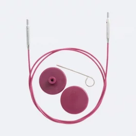 KnitPro Steel Cable and Accessories- 100 cm - purple